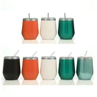 Popular vacuum insulated travel mug blank cup with straw sublimation drinking cups factory
