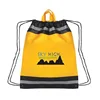 handle school drawstring bag 210D pu polyester sport gym backpack promotional bag