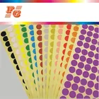 Custom made any size coloured dot sticker round spot circles dots paper label printer color label