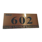 High quality vintage brushed metal gold door sign plates