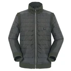 Fashion Mens Winter Jacket Coat Men 100% Polyester Black Heated Jacket With Stand Collar