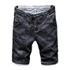 High quality jeans shorts Men's summer stretch denim pants boys short pants Young jeans fit skinny breathable Five trousers