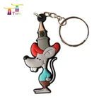 Rubber Pvc Design China Factory New Products Silver Plated Keychain 3d Custom Logo Round Keyrings Hand Shaped Key Chains