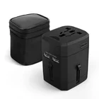 Universal Travel Adaptor International All-in-one Plug Dual USB Ports World Travel Adapter