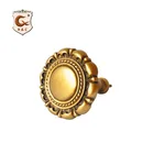 Antique gold resin curtain tieback for wooden pole