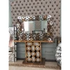 New Design Classic Golden Decor Wall Mirror and Mirrored Diamond Console Table