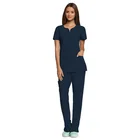 Men Women Medical Spa Nursing Clinic Uniform Hospital Scrub Set Uniform 2pcs Pants Set