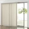 Luxury custom heavy duty stainless steel wavy transparent sheer 89/127mm fabrics office room divider decorative vertical blinds