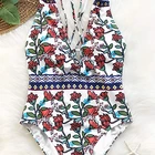 Custom Print Mature Thong Ladies Swimwear Sexy Girl One Piece Swimsuit Bikini For Women