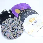 private label satin head cap silk hair bonnet