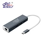 Type C USB Hub Type-c to LAN Adapter with 3 Ports USB 3.1 Type C Hub Adapter