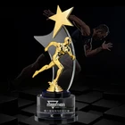 Crystal Design Trophy Metal Trophy Sports Champion Second Third Place Racing Award