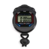 Big display waterproof single line chronograph alarm digital sport stopwatch