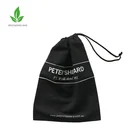 wholesale Factory Price Custom logo printed natural cotton small muslin drawstring shoe dust bag