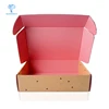 Custom Carton Packaging Cardboard Pink Kraft Shipping Box For Clothes