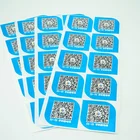 custom paper waterproof printing sticker self adhesive qr code security label