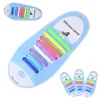Running Sneakers Boots Board and Casual Shoes Multicolor On Tieless Flat Silicon Sneakers shoelace