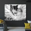 wall painting modern animal wolf art mass production canvas art canvas print art on canvas