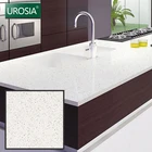 kitchen composite quartz stone solid mineral surface cheap chinese white sand quartz stone countertop
