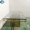 Romantic Luxury Stainless Steel Gold Wedding Crystal Dining Table