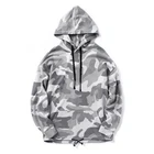 Wholesale Mens Hoodies Sweatshirts Gray camouflage Hoodie Printing Custom