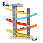 Best design slot racing wooden car track toy for kids Z04089E