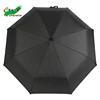cheap wind breaker curve handle black 3 fold made china umbrella