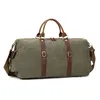 duffel bag factory custom wholesale men large fancy luxury vintage travel canvas and leather duffle bag