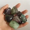 Wholesale Beautiful Polished Natural Green And Purple Fluorite Healing Crystal Tumbled Stone