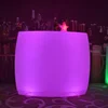 16 Color Change Rechargeable Waterproof high top led round bar counter