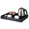Hotel Stainless Steel Electric Kettle with Leatherette Trays