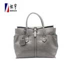 Latest Customized Good Quality Hasp Type Gray Ladies Hand Bags Handbag
