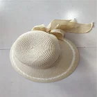 Foldable Large Wide Brim Bow Floppy cap Womens Floppy Summer Sun Beach Straw Hat