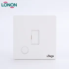 Power outlet White charging electric fuseAC 1 Gang 13a universal Fuse holder wall bs socket