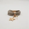 Wholesale Custom star pendant resin charm bangle bracelet