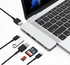 Dual type c wireless usb hub dock 7 ports for Macbook Pro