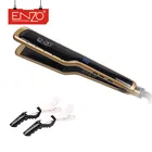 ENZO Personalized hair straightener Wholesale ceramic coating hair straightening LCD digital ionic flat iron
