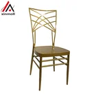 2019 new wholesale cheap iron stacking wedding chair