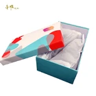 custom printed personalize label cardboard paperboard shoe paper packaging box for male female children shoes sandals