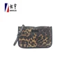 Promotional Fashion Design Customized Leopard Print Zipper Type Woman Wallet
