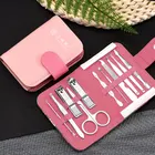 Factory direct sales Nail Clippers Mini Tools Pedicure Pink Manicure Set