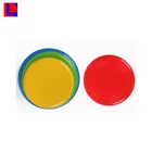 Hot rubber custom logo silicon soft firsbee for dog training