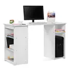 Computer Desk With 3 Shelves and Storage Cabinet PC Desktop Table For Home And Office