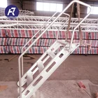 Marine bulwark narrow step aluminium ladder size custom