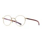 Women half rimless pure titanium optical eyeglasses frame Model
