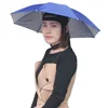 Folding Umbrella with cap Headwear 26" Umbrella Hat Elastic Headband Umbrella Hats Caps for Party, Fishing Gardening Camping