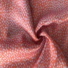 Wholesale polyester spandex printed bubble satin dress fabric shaoxing keqiao