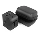 Worldwide Universal International Power Adapter Plug 2 USB Charging Ports Travel Adapter