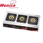 Various styles Sante factory 3 burner table top gas stove