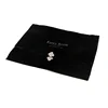 High Quality Black Book Document Carry Envelope Flap Velvet Bag With Satin Lining